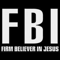 Fbi Firm Believer In Jesus Drawstring Bag