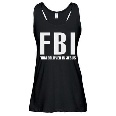 Fbi Firm Believer In Jesus Ladies Essential Flowy Tank