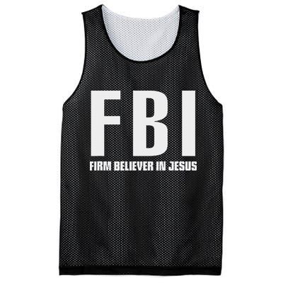 Fbi Firm Believer In Jesus Mesh Reversible Basketball Jersey Tank