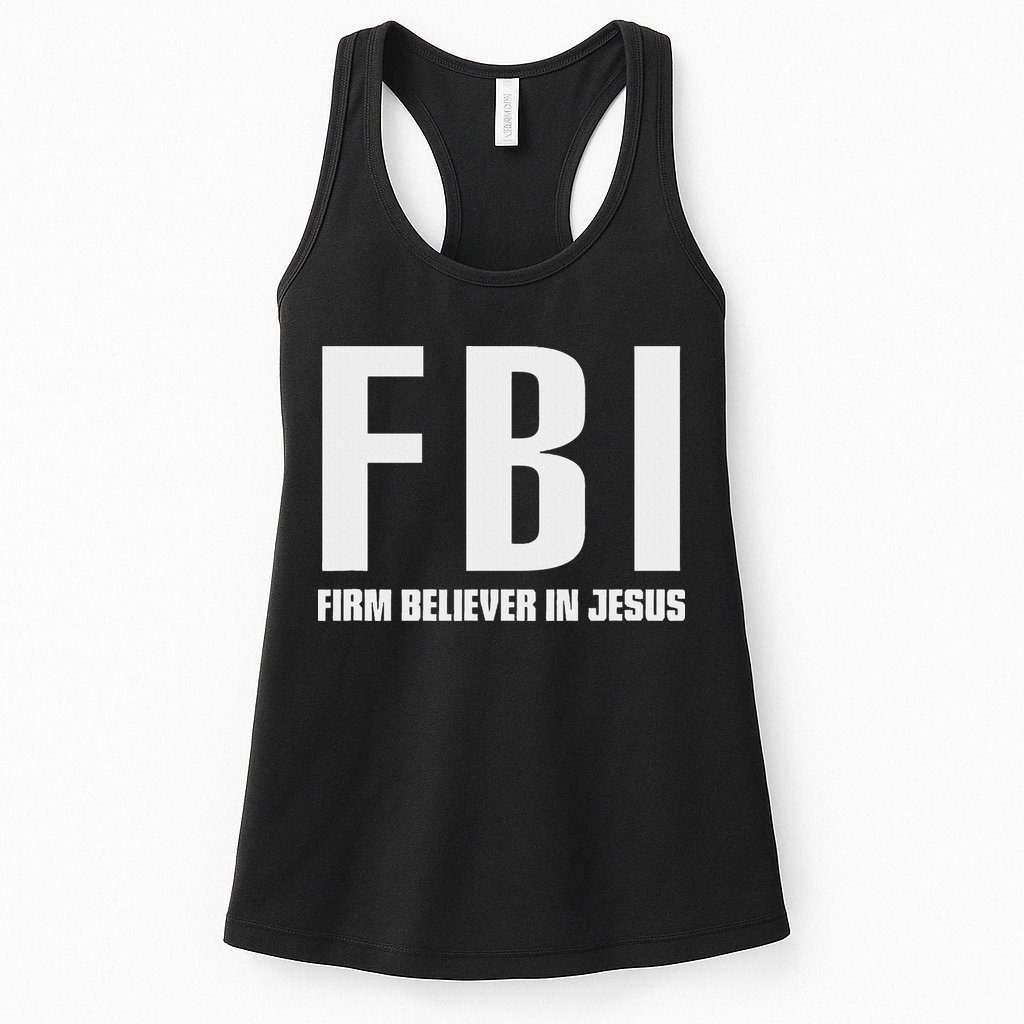 Fbi Firm Believer In Jesus Womens Tank Top
