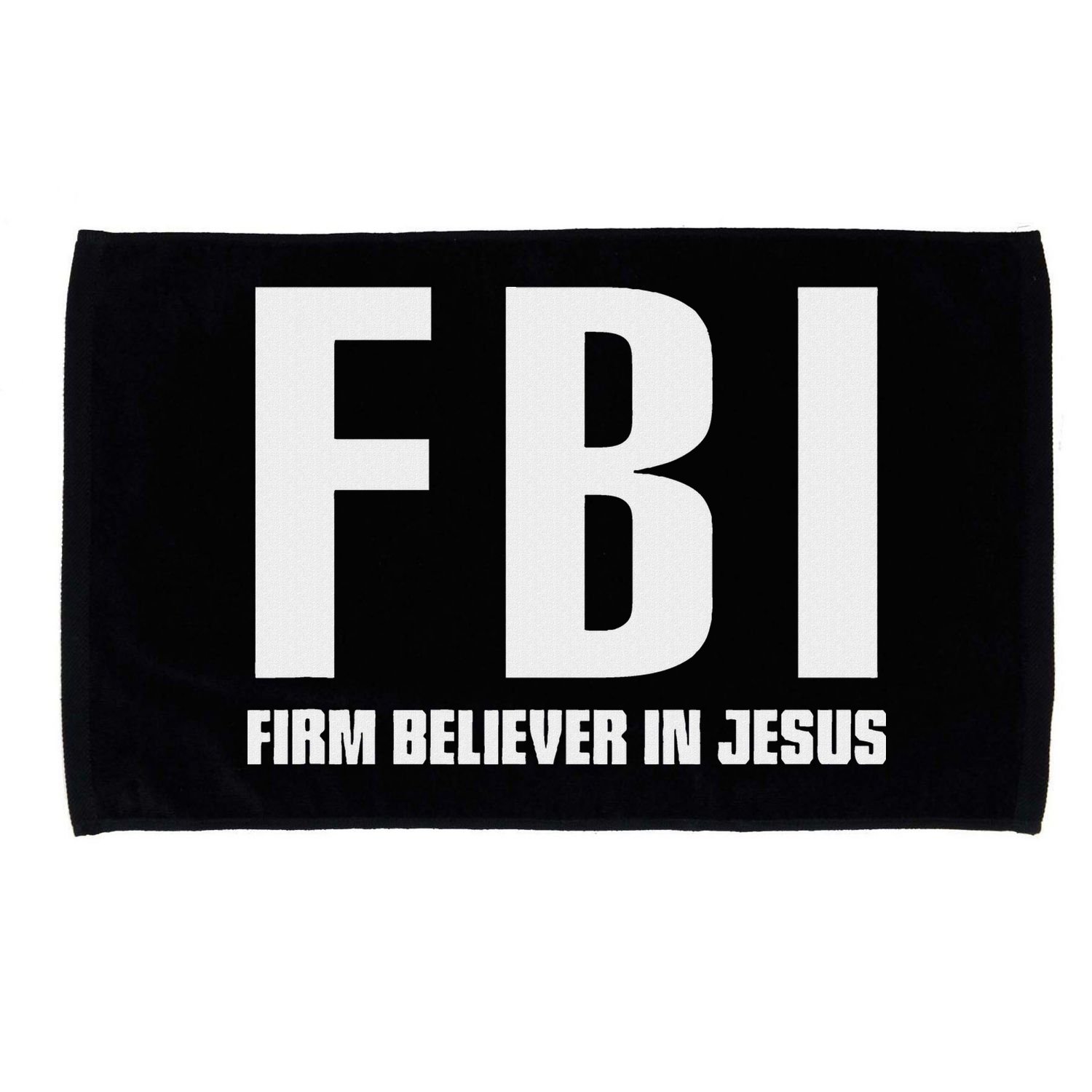 Fbi Firm Believer In Jesus Microfiber Hand Towel
