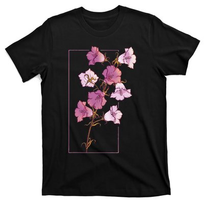 Floral Flower Bellflower Campanula Wildflower T-Shirt