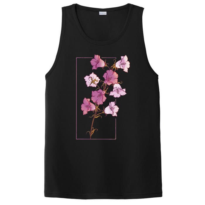 Floral Flower Bellflower Campanula Wildflower PosiCharge Competitor Tank