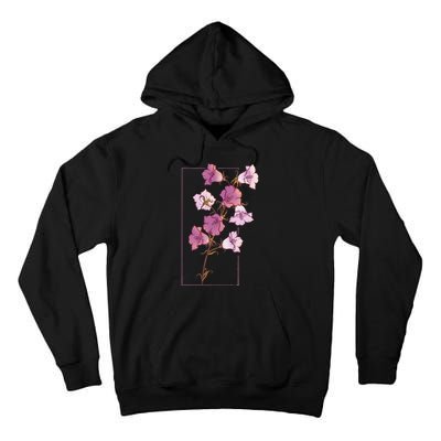 Floral Flower Bellflower Campanula Wildflower Tall Hoodie