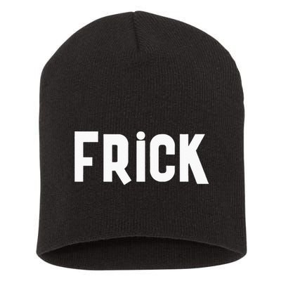Frick Funny Best Friend Buddy Partner In Crime Matching Short Acrylic Beanie