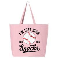 Funny Fantasy Baseball League I’m Just Here For The Snacks 25L Jumbo Tote