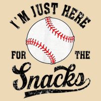 Funny Fantasy Baseball League I’m Just Here For The Snacks Drawstring Bag