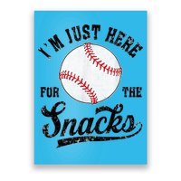 Funny Fantasy Baseball League I’m Just Here For The Snacks Poster