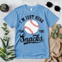 Funny Fantasy Baseball League I’m Just Here For The Snacks Premium T-Shirt