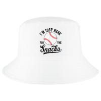 Funny Fantasy Baseball League I’m Just Here For The Snacks Cool Comfort Performance Bucket Hat