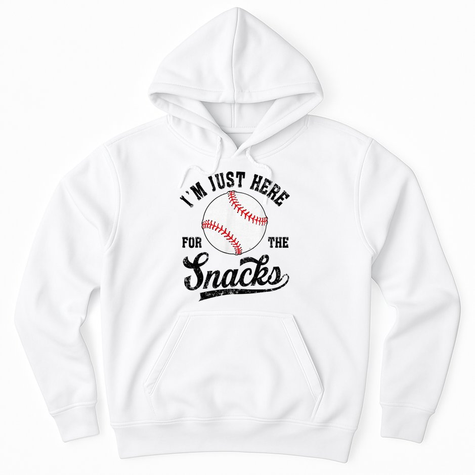 Funny Fantasy Baseball League I’m Just Here For The Snacks Hoodie