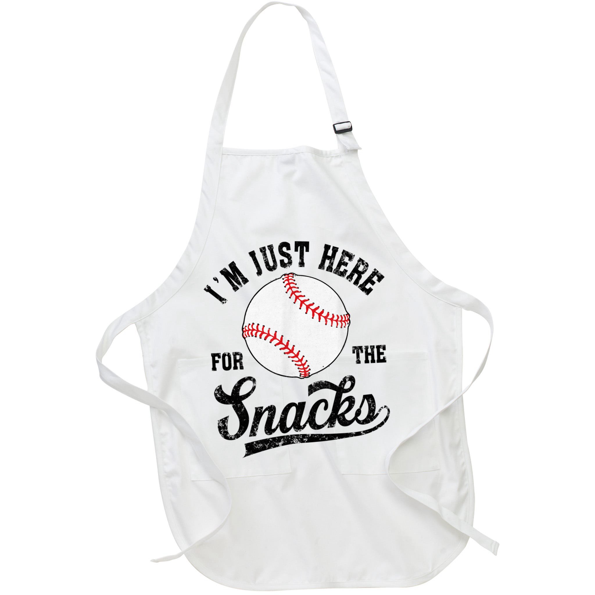 Funny Fantasy Baseball League I’m Just Here For The Snacks Apron