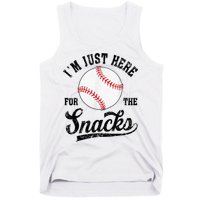 Funny Fantasy Baseball League I’m Just Here For The Snacks Tank Top