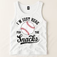 Funny Fantasy Baseball League I’m Just Here For The Snacks Tank Top