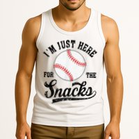 Funny Fantasy Baseball League I’m Just Here For The Snacks Tank Top