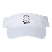 Funny Fantasy Baseball League I’m Just Here For The Snacks Visor