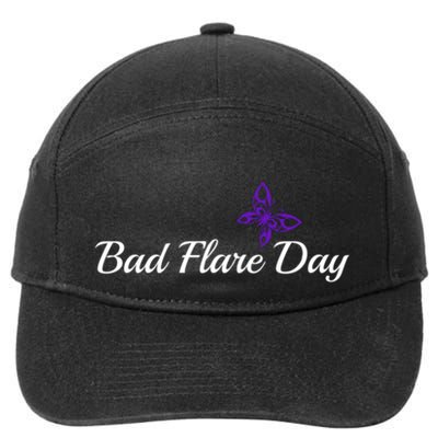 Fibromyalgia Funny Bad Flare Day Gift 7-Panel Snapback Hat