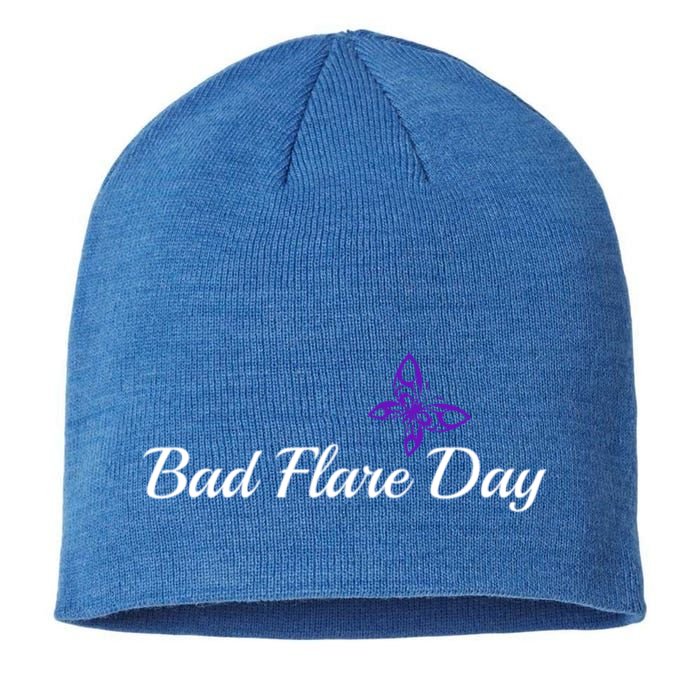 Fibromyalgia Funny Bad Flare Day Gift Sustainable Beanie