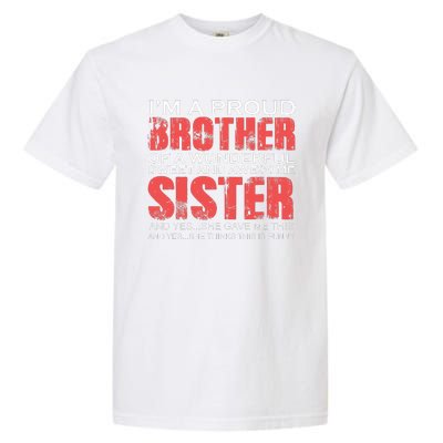 Funny for Brother of the Great Sister Birthday Clothing  Garment-Dyed Heavyweight T-Shirt