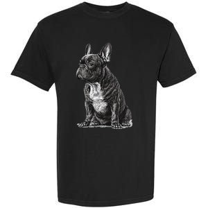 Funny French Bulldog Frenchie Black And White Garment-Dyed Heavyweight T-Shirt