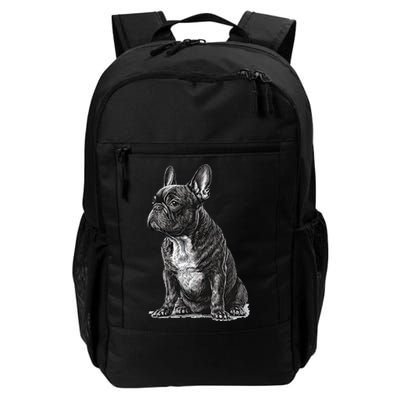 Funny French Bulldog Frenchie Black And White Backpack