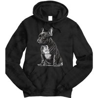 Funny French Bulldog Frenchie Black And White Tie Dye Hoodie