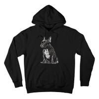 Funny French Bulldog Frenchie Black And White Tall Hoodie