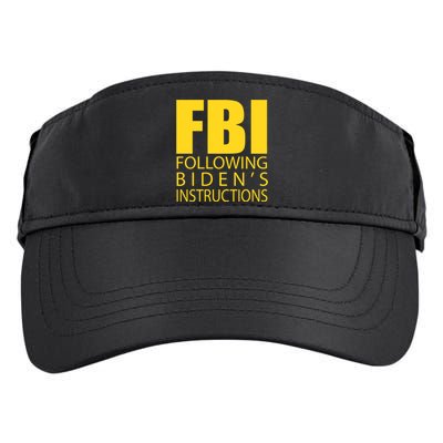 Fbi Following BidenS Instructions Adult Drive Performance Visor