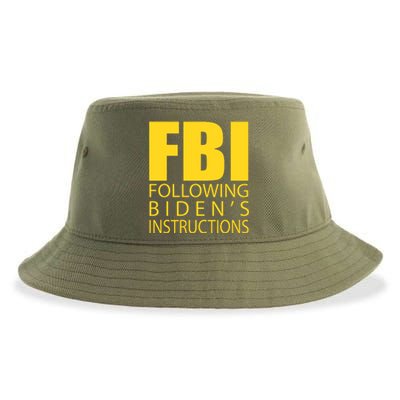 Fbi Following BidenS Instructions Sustainable Bucket Hat