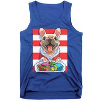 Funny French Bulldog Santa Claus Christmas Xmas Candy Cane Gift Tank Top