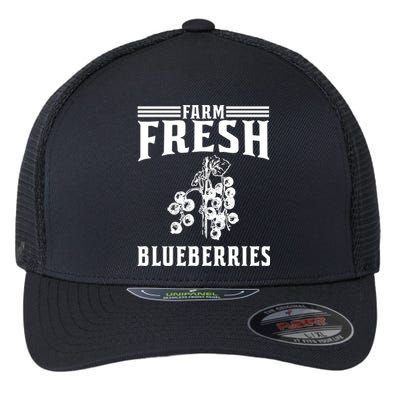 Farm Fresh Blueberries Gift Blueberry Farmer Gift Flexfit Unipanel Trucker Cap