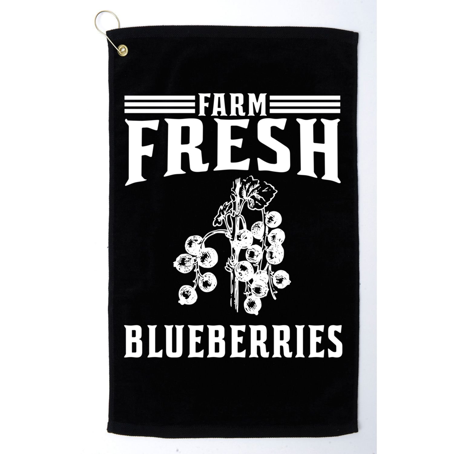 Farm Fresh Blueberries Gift Blueberry Farmer Gift Golf Towel