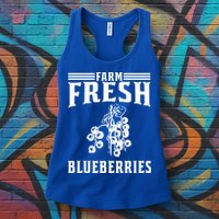 Farm Fresh Blueberries Gift Blueberry Farmer Gift Womens Tank Top