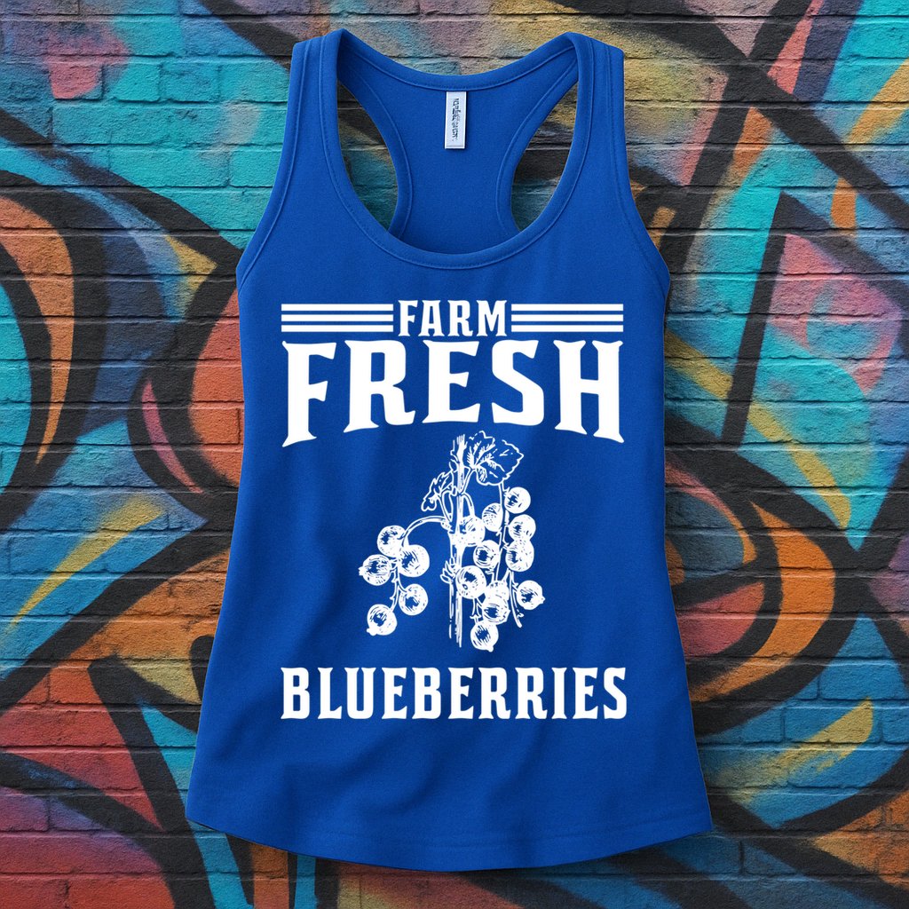 Farm Fresh Blueberries Gift Blueberry Farmer Gift Womens Tank Top