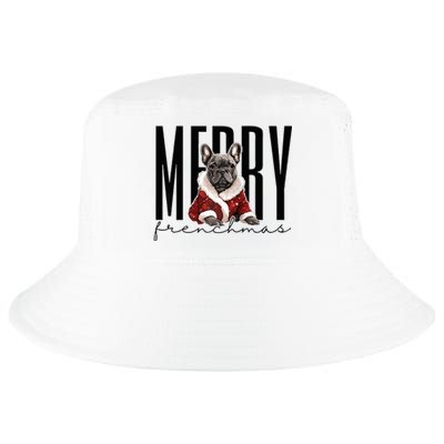 Funny French Bulldog Merry Frenchmas Christmas Dog Mom  Cool Comfort Performance Bucket Hat