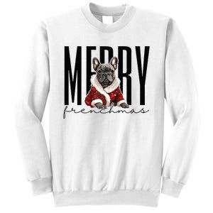 Funny French Bulldog Merry Frenchmas Christmas Dog Mom  Sweatshirt