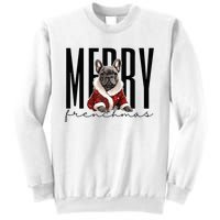 Funny French Bulldog Merry Frenchmas Christmas Dog Mom  Sweatshirt