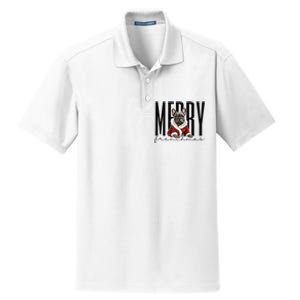 Funny French Bulldog Merry Frenchmas Christmas Dog Mom  Dry Zone Grid Polo