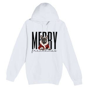 Funny French Bulldog Merry Frenchmas Christmas Dog Mom  Premium Pullover Hoodie