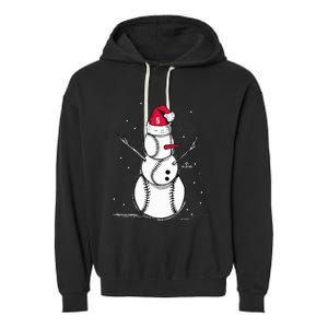 F.R.E.D.D.I.E Freeman Baseball Snowman Garment-Dyed Fleece Hoodie