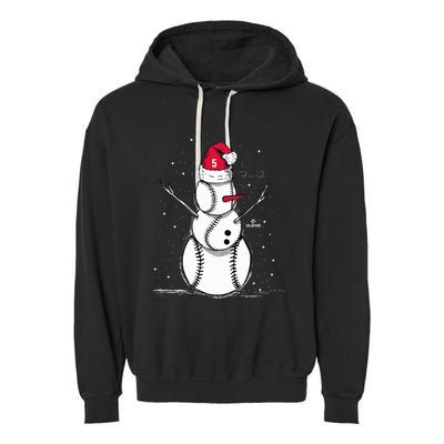 F.R.E.D.D.I.E Freeman Baseball Snowman Garment-Dyed Fleece Hoodie