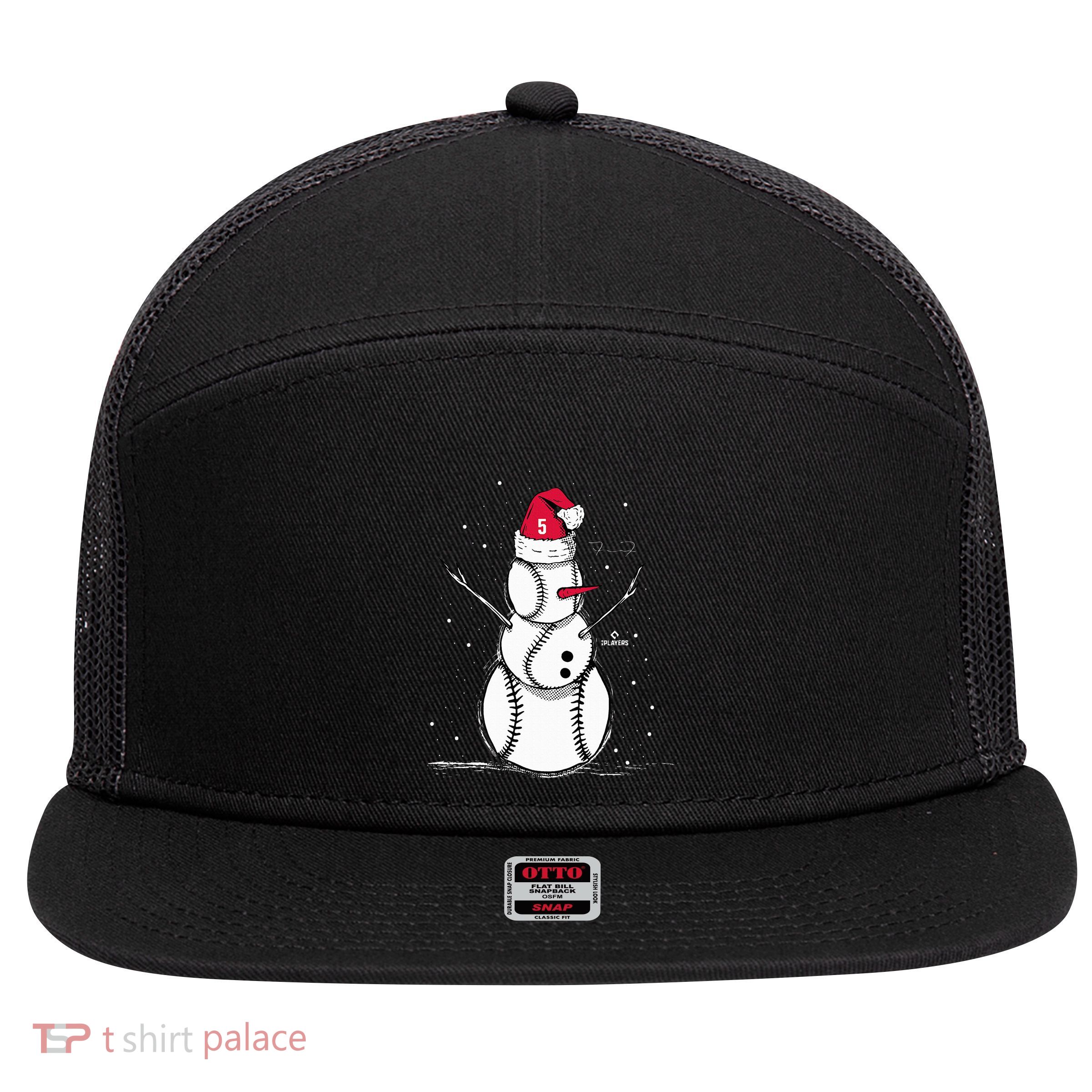 F.R.E.D.D.I.E Freeman Baseball Snowman 7 Panel Mesh Trucker Snapback Hat