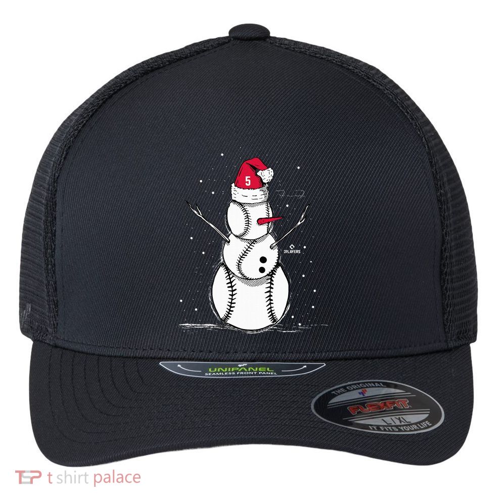 F.R.E.D.D.I.E Freeman Baseball Snowman Flexfit Unipanel Trucker Cap