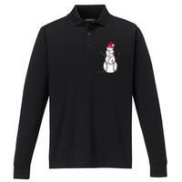 F.R.E.D.D.I.E Freeman Baseball Snowman Performance Long Sleeve Polo