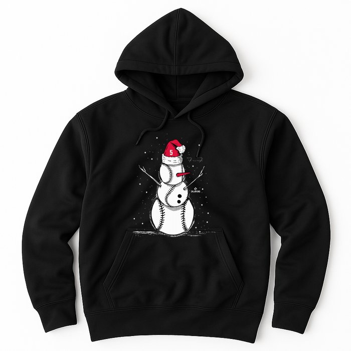 F.R.E.D.D.I.E Freeman Baseball Snowman Hoodie