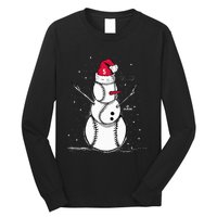 F.R.E.D.D.I.E Freeman Baseball Snowman Long Sleeve Shirt