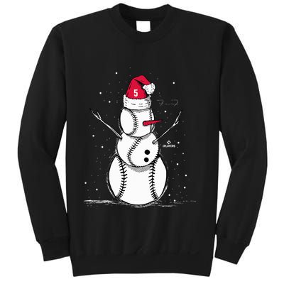 F.R.E.D.D.I.E Freeman Baseball Snowman Sweatshirt