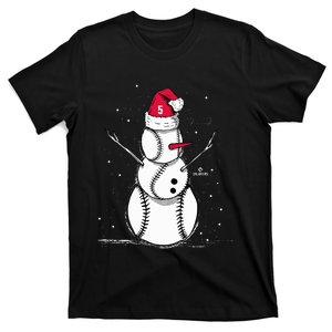 F.R.E.D.D.I.E Freeman Baseball Snowman T-Shirt