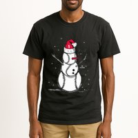 F.R.E.D.D.I.E Freeman Baseball Snowman Tall T-Shirt