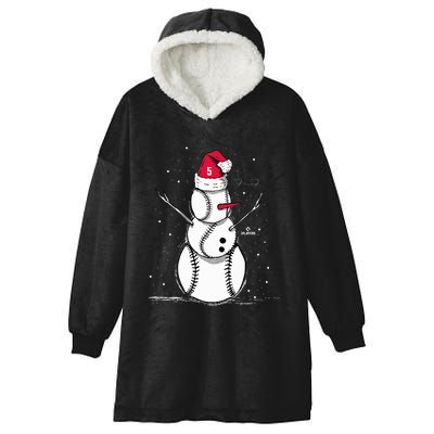 F.R.E.D.D.I.E Freeman Baseball Snowman Hooded Wearable Blanket
